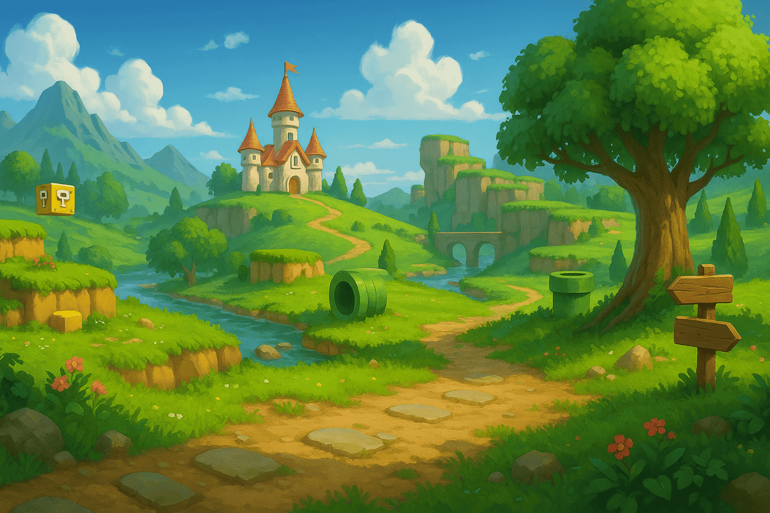 Stylized World Map